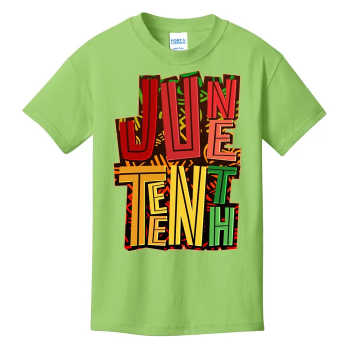 Abstract Juneteenth African Pattern Kids T-Shirt