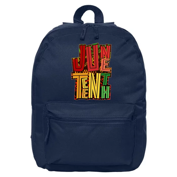 Abstract Juneteenth African Pattern 16 in Basic Backpack