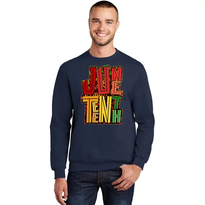 Abstract Juneteenth African Pattern Tall Sweatshirt