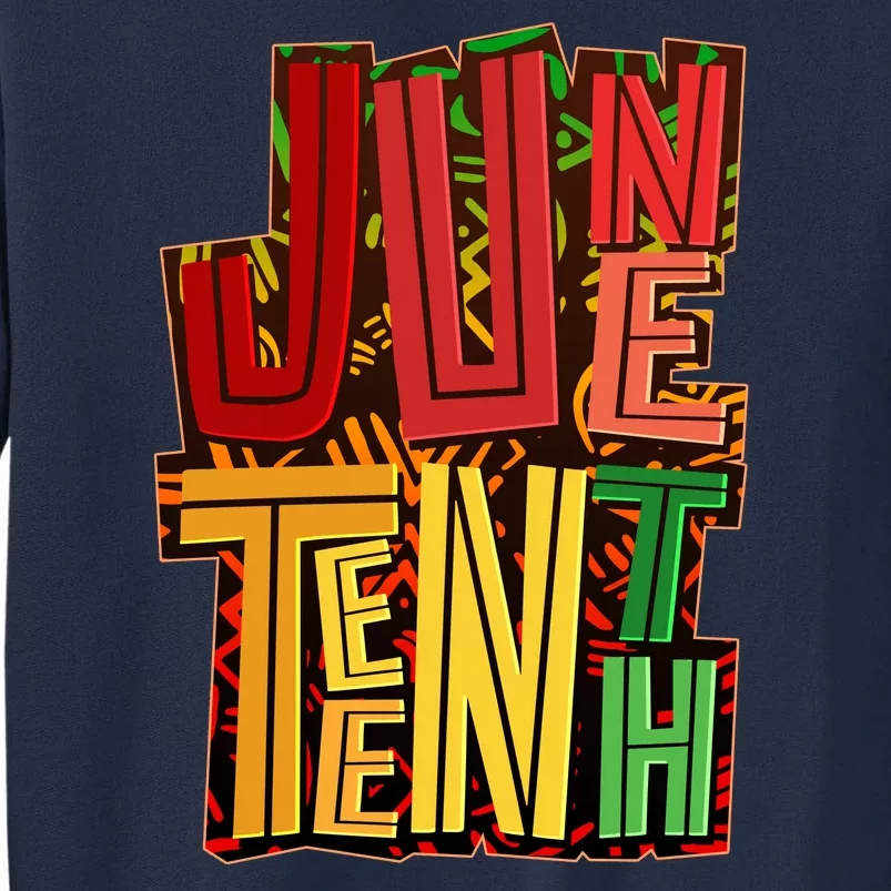 Abstract Juneteenth African Pattern Tall Sweatshirt