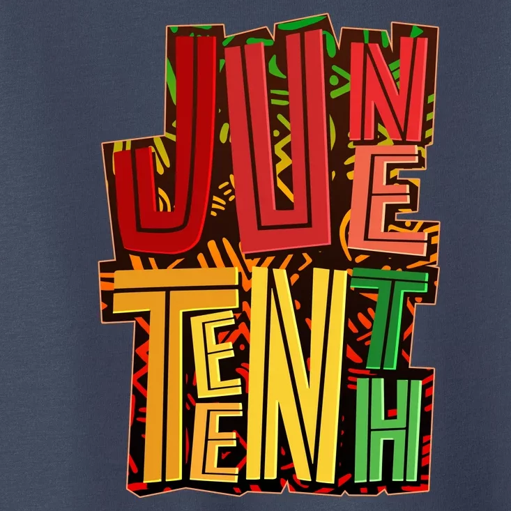 Abstract Juneteenth African Pattern Toddler T-Shirt