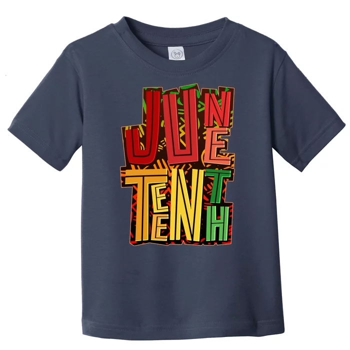 Abstract Juneteenth African Pattern Toddler T-Shirt