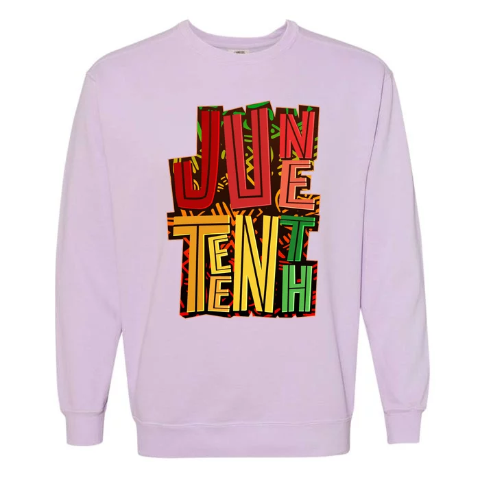 Abstract Juneteenth African Pattern Garment-Dyed Sweatshirt