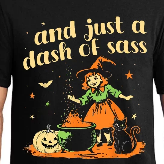 And Just A Dash Of Sass Baby Halloween Witch Pajama Set