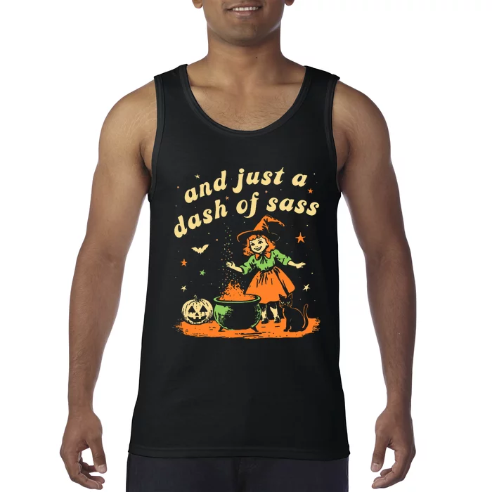 And Just A Dash Of Sass Baby Halloween Witch Tank Top