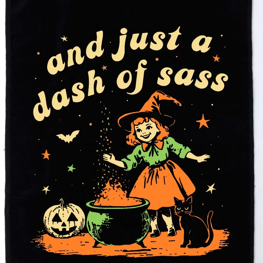 And Just A Dash Of Sass Baby Halloween Witch Platinum Collection Golf Towel