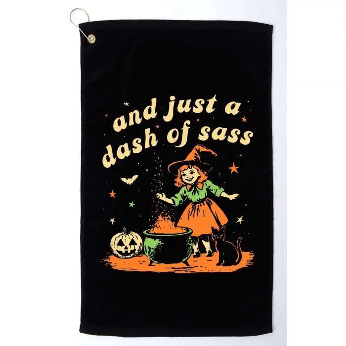 And Just A Dash Of Sass Baby Halloween Witch Platinum Collection Golf Towel