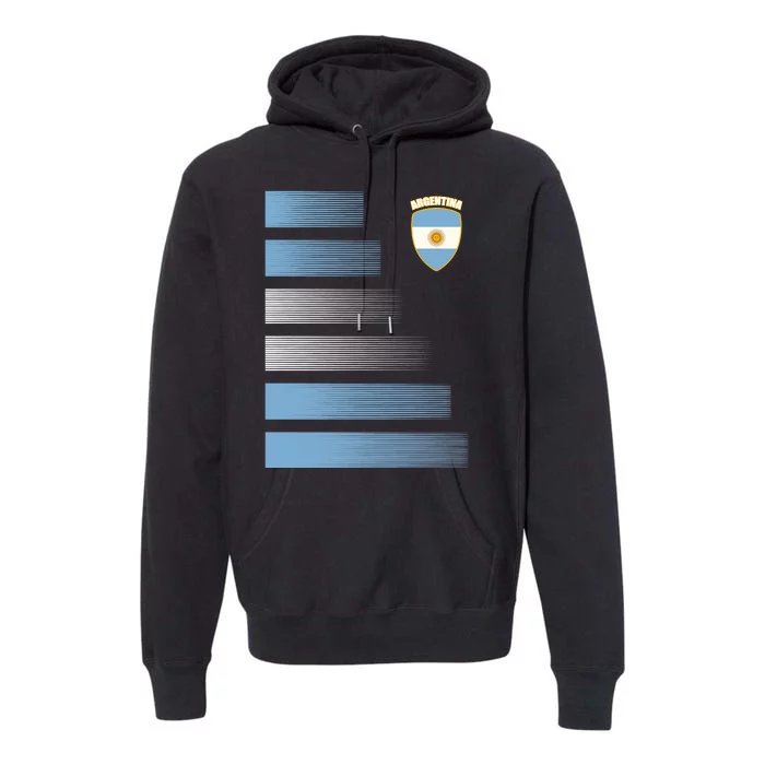 Argentinian Jersey Argentina Soccer Jersey Football Fan Premium Hoodie