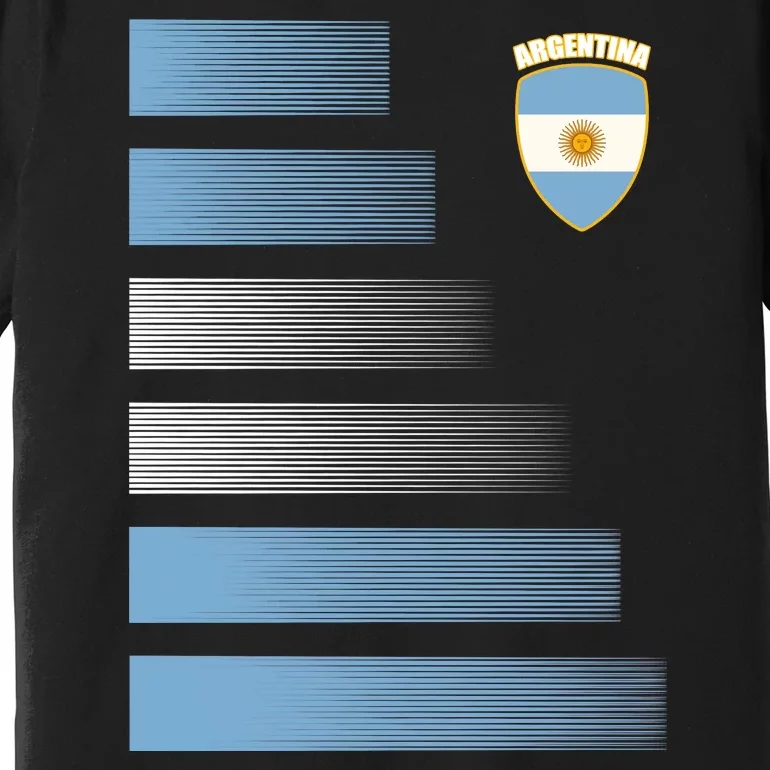 Argentinian Jersey Argentina Soccer Jersey Football Fan Premium T-Shirt