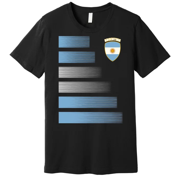 Argentinian Jersey Argentina Soccer Jersey Football Fan Premium T-Shirt