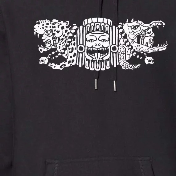 Aztec Jaguar Aztec Crocodile Mayan Premium Hoodie