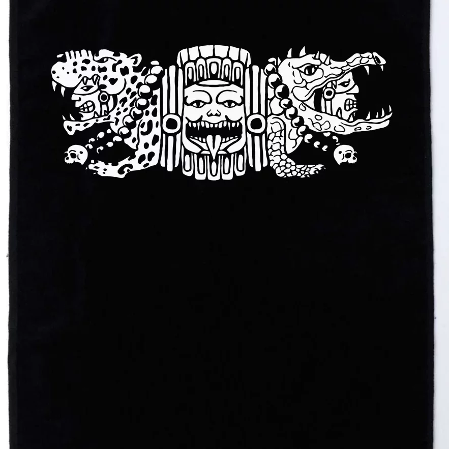 Aztec Jaguar Aztec Crocodile Mayan Platinum Collection Golf Towel