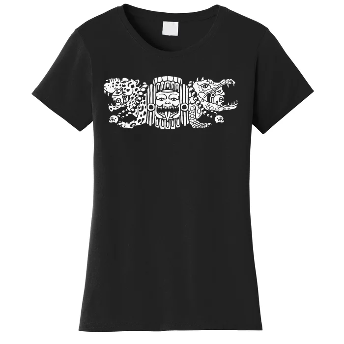 Aztec Jaguar Aztec Crocodile Mayan Women's T-Shirt