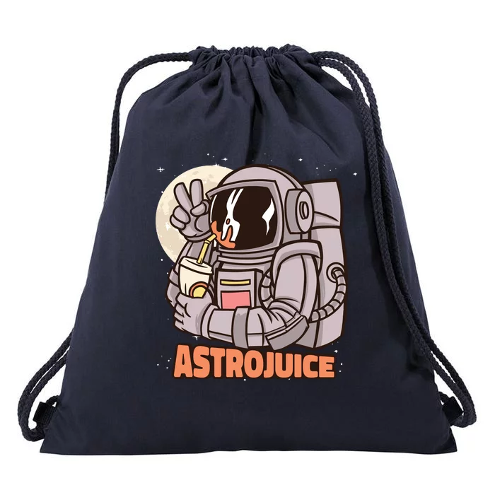 Astronaut Juice Drawstring Bag