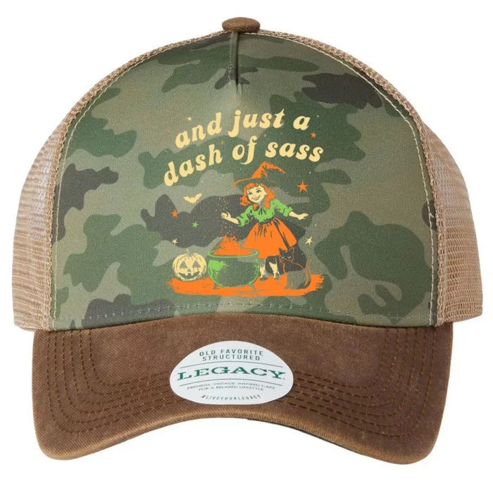 And Just A Dash Of Sass Baby Halloween Witch Baby Witch Legacy Tie Dye Trucker Hat