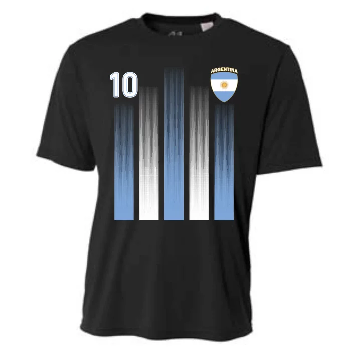 Argentinian Jersey Argentina Soccer Jersey 10 Football Fan Cooling Performance Crew T-Shirt