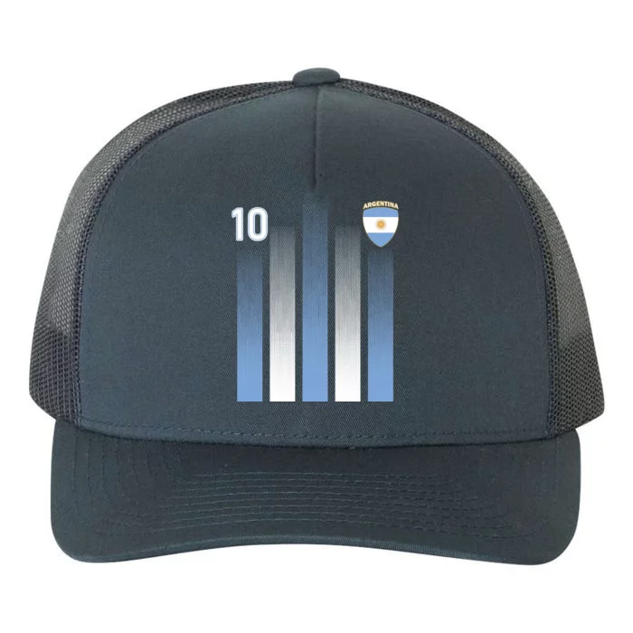 Argentinian Jersey Argentina Soccer Jersey 10 Football Fan Yupoong Adult 5-Panel Trucker Hat