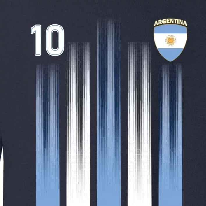 Argentinian Jersey Argentina Soccer Jersey 10 Football Fan Toddler Sweatshirt