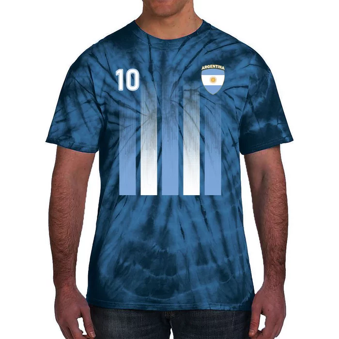 Argentinian Jersey Argentina Soccer Jersey 10 Football Fan Tie-Dye T-Shirt