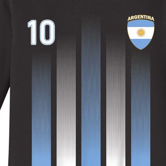 Argentinaian Jersey Argentina Soccer Jersey 10 Football Fan Baby Long Sleeve Bodysuit