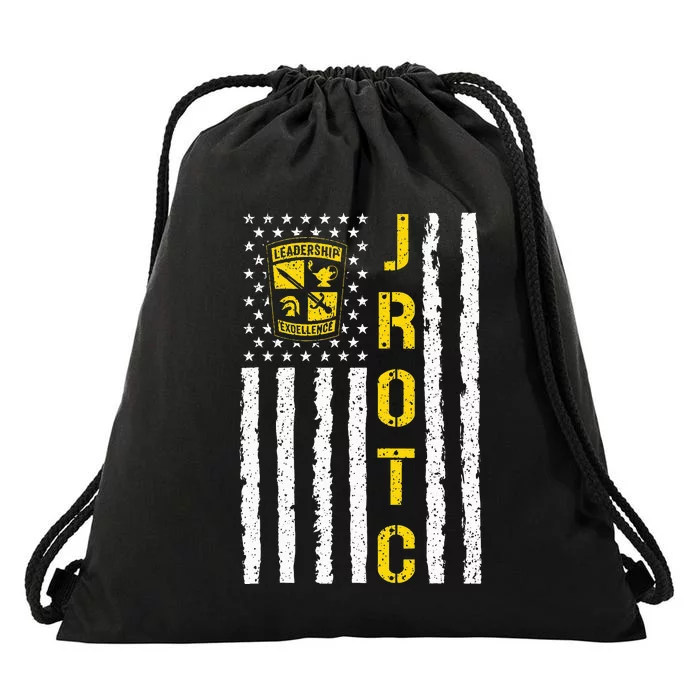 Army JROTC American Flag Junior ROTC Leadership Excellence Drawstring Bag