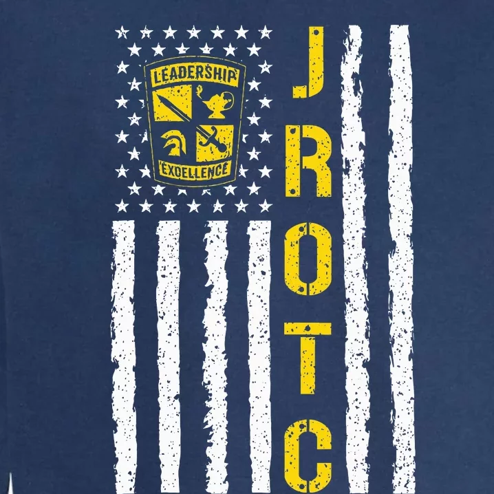 Army JROTC American Flag Junior ROTC Leadership Excellence Garment-Dyed Sweatshirt