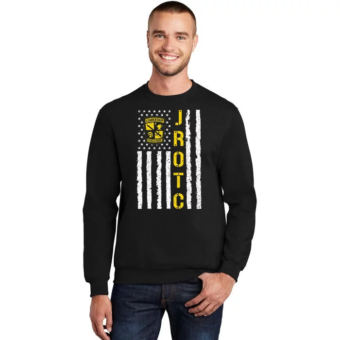 Army JROTC American Flag Junior ROTC Leadership Excellence Tall Sweatshirt