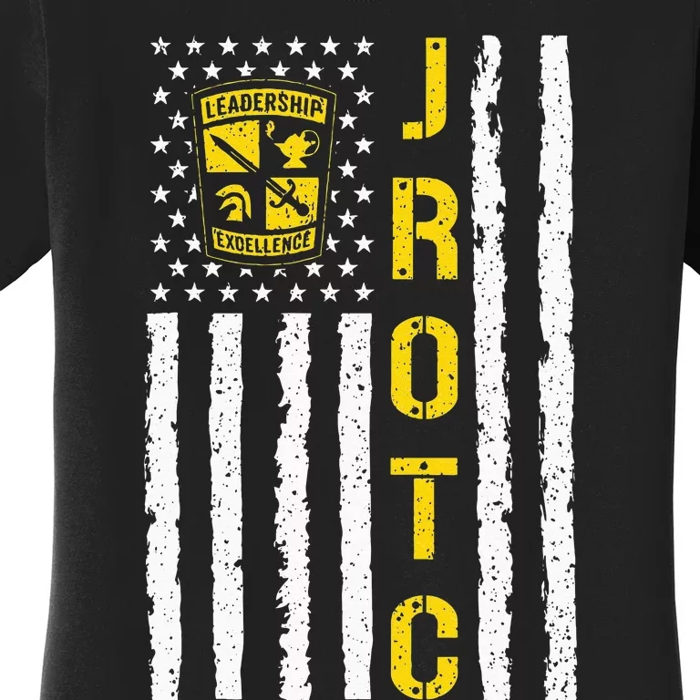 Army JROTC American Flag Junior ROTC Leadership Excellence Women's T-Shirt