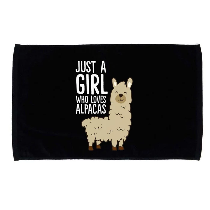 Alpaca Just a Who Loves Alpacas Microfiber Hand Towel