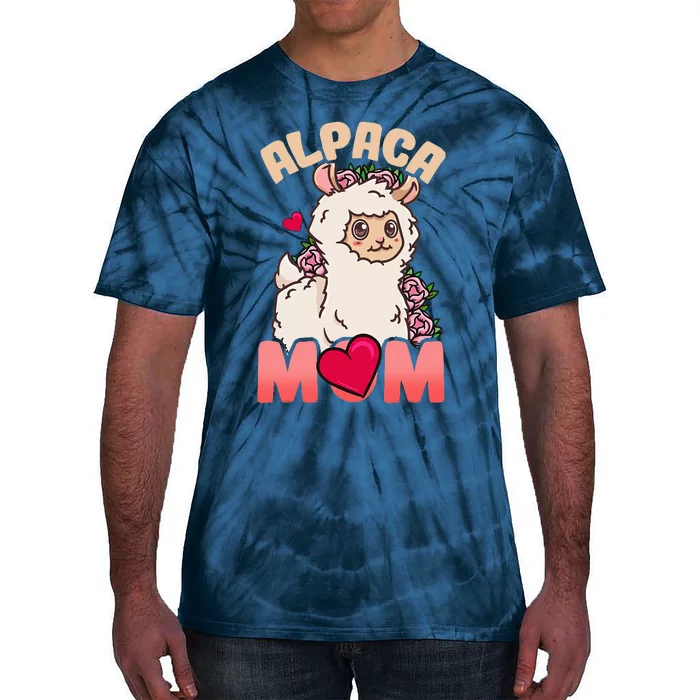 Alpaca Just A Who Loves Alpacas Alpaca Mom Tie-Dye T-Shirt