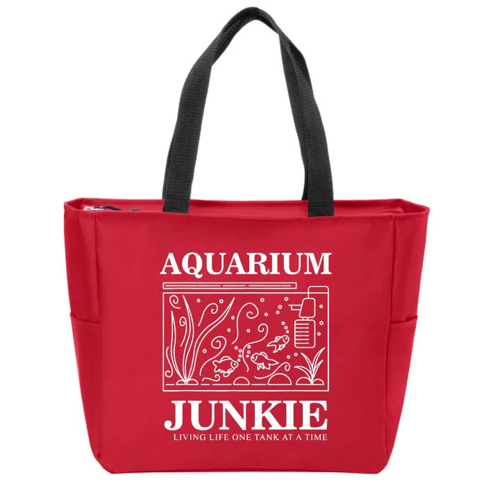 Aquarium Junkie Zip Tote Bag