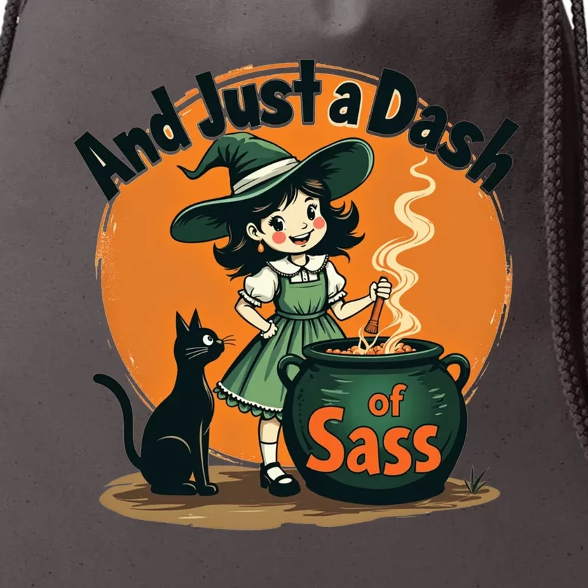 And Just A Dash Of Sass Baby Happy Halloween Witch Drawstring Bag