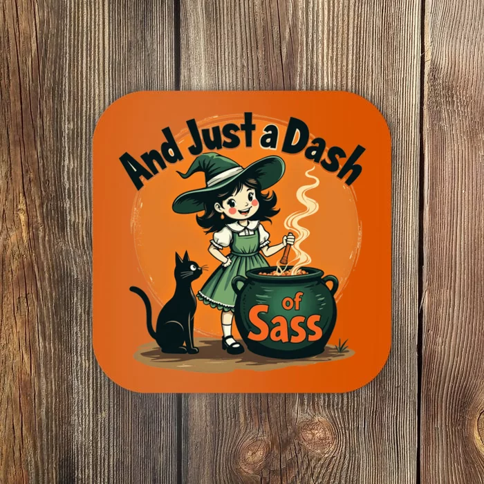 And Just A Dash Of Sass Baby Happy Halloween Witch Coaster