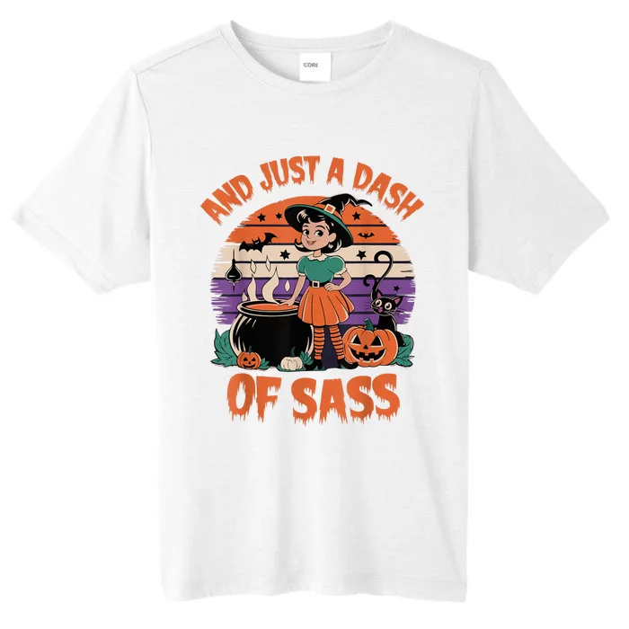 And Just A Dash Of Sass Baby Halloween Witch Retro Vintage ChromaSoft Performance T-Shirt