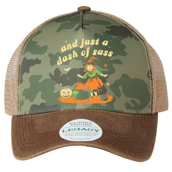 And Just A Dash Of Sass Baby Halloween Witch Legacy Tie Dye Trucker Hat