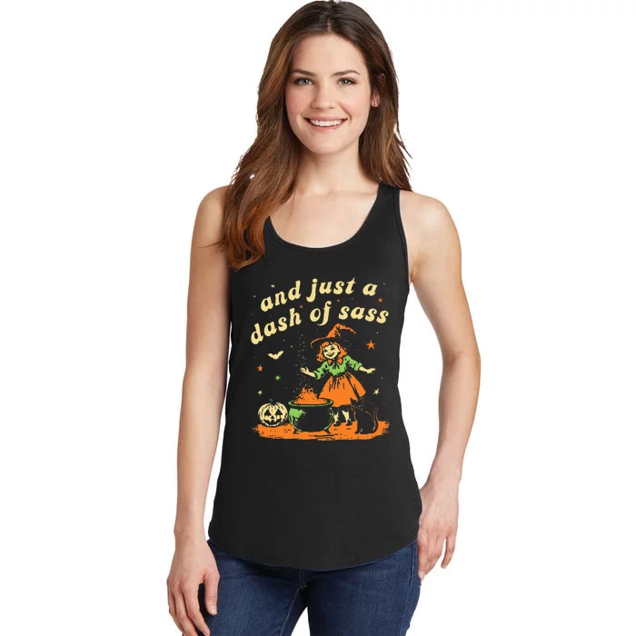 And Just A Dash Of Sass Baby Halloween Witch Ladies Essential Tank