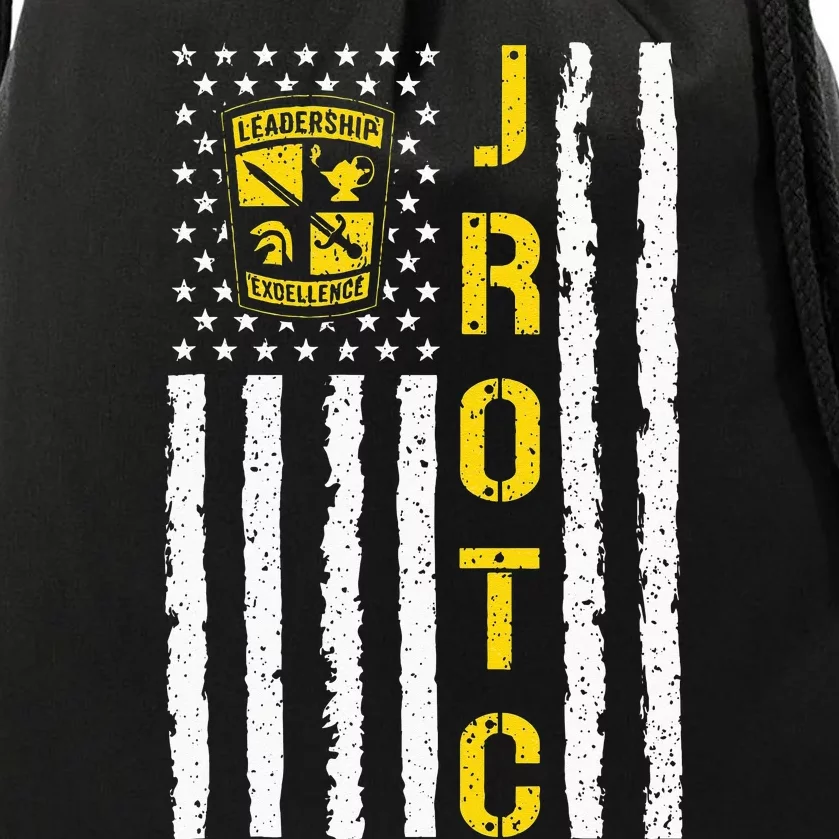 Army JROTC American Flag Junior ROTC Leadership Excellence Drawstring Bag