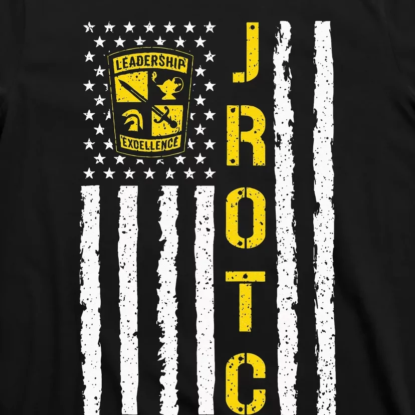 Army JROTC American Flag Junior ROTC Leadership Excellence T-Shirt