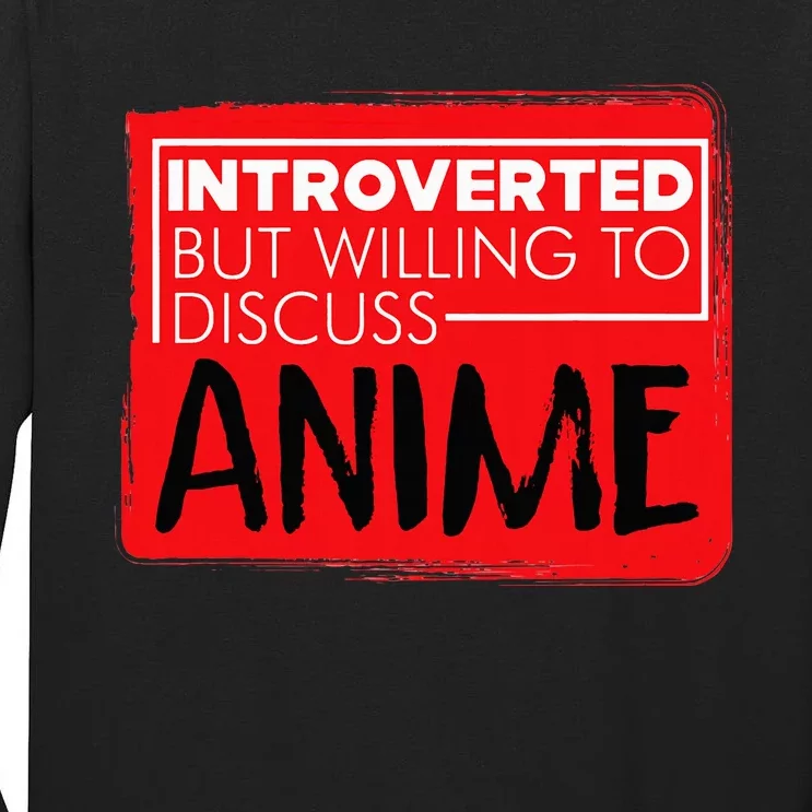 Anime Japanese Animation Lovers Pun Tall Long Sleeve T-Shirt