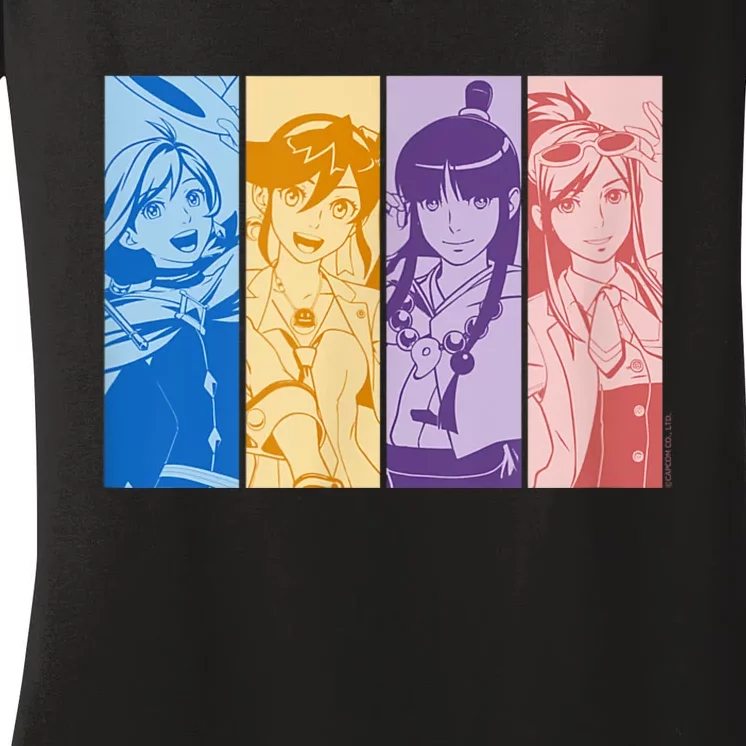 Apollo Justice: Ace Attorney Trilogy ~Selection~ Women's V-Neck T-Shirt