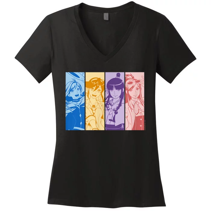 Apollo Justice: Ace Attorney Trilogy ~Selection~ Women's V-Neck T-Shirt