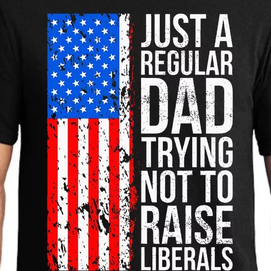 Antiliberal Just A Regular Dad Trying Not To Raise Liberals Pajama Set