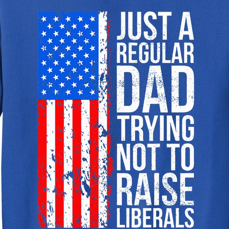 Antiliberal Just A Regular Dad Trying Not To Raise Liberals Sweatshirt