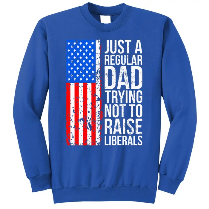 Antiliberal Just A Regular Dad Trying Not To Raise Liberals Sweatshirt