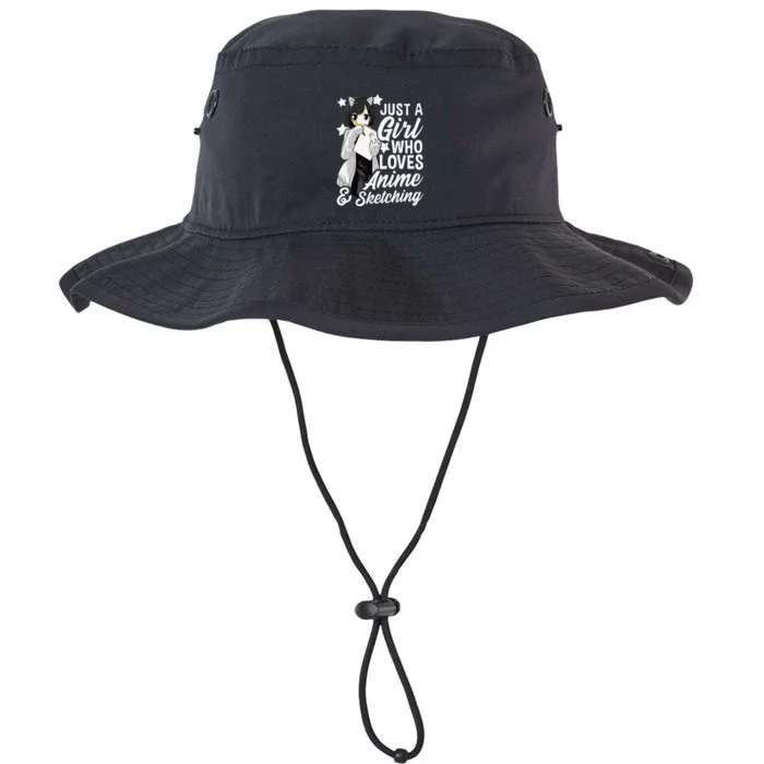 Anime  Just A  Who Loves Anime and Sketching Drawing Legacy Cool Fit Booney Bucket Hat