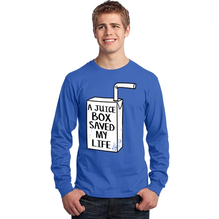 A Juice Box Saved My Life Diabetes Awareness Gift Tall Long Sleeve T-Shirt