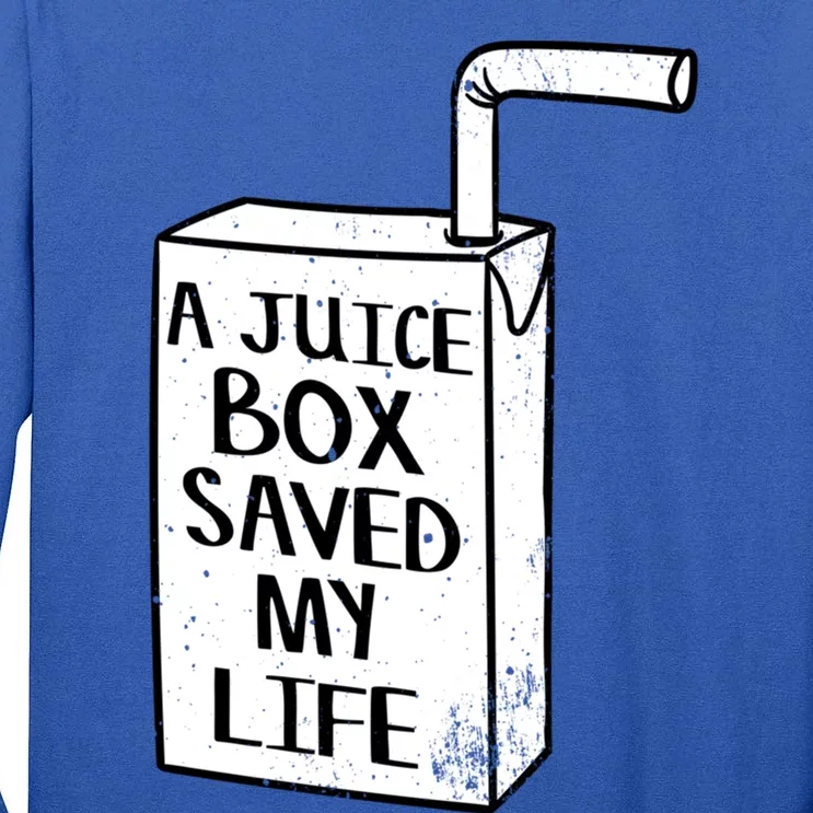 A Juice Box Saved My Life Diabetes Awareness Gift Tall Long Sleeve T-Shirt