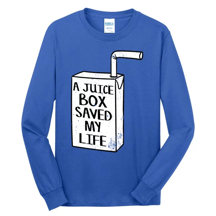 A Juice Box Saved My Life Diabetes Awareness Gift Tall Long Sleeve T-Shirt