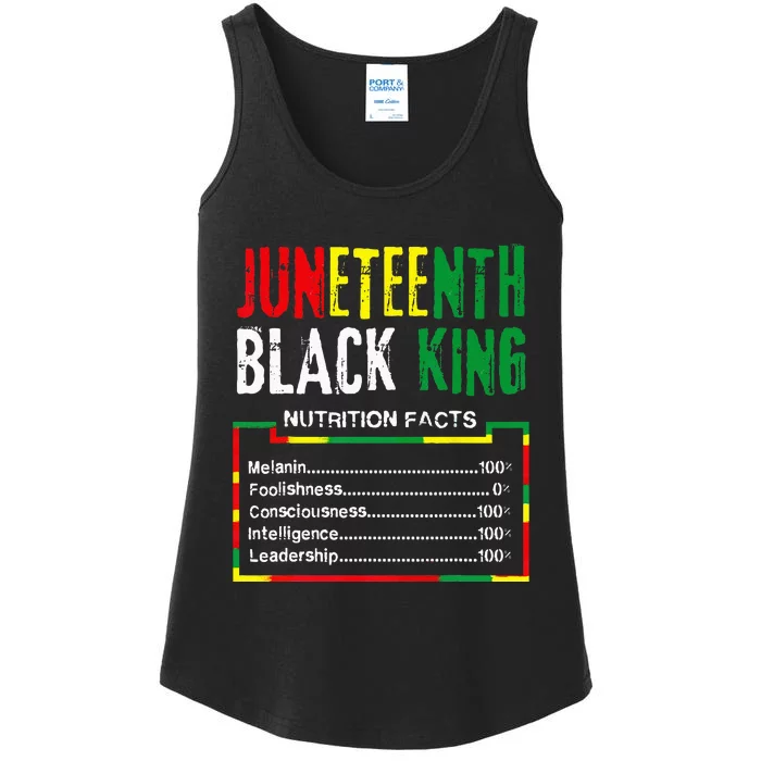 Awesome Juneteenth Black King Melanin Fathers Day Ladies Essential Tank