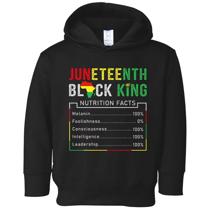 Awesome Juneteenth Black King Melanin Fathers Day Toddler Hoodie